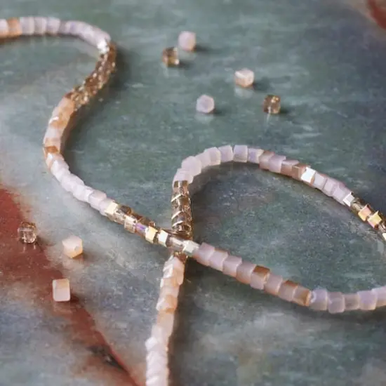 Pink Ombre Glass Cube Beads, 2mm by Bead Landing&trade; {3}