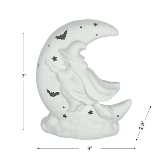 7" DIY Ceramic LED Witch & Moon D&eacute;cor by Make Market&reg; {5}