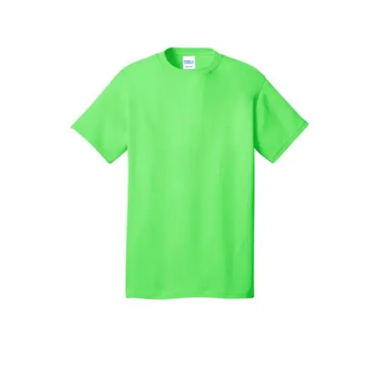 Port & Company&reg; Neon Core Cotton T-Shirt Neon Orange {2}