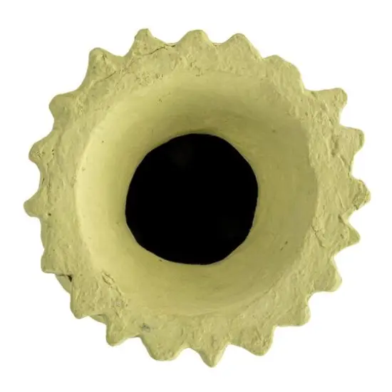 Hello Honey&reg; 17" Mint Handmade Paper Mache Vase with Embossed & Debossed Design {9}