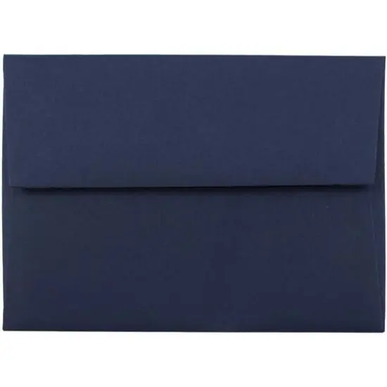 JAM Paper A6 Blank Greeting Cards & Envelopes Set, 100ct. Navy Blue {4}