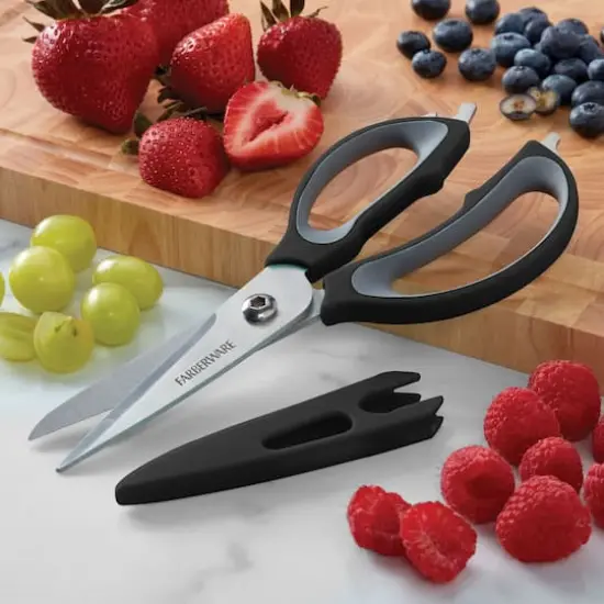 Farberware 4-in-1 Kitchen Shears Black/Gray {4}