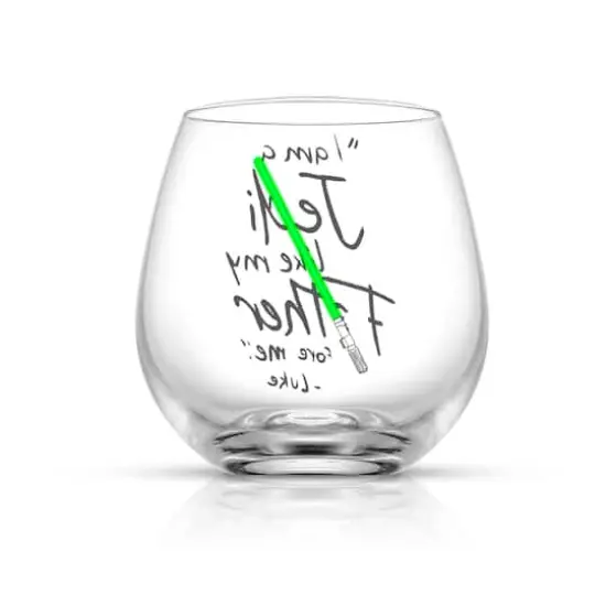 JoyJolt&reg; Star Wars&trade; 15oz. New Hope Luke Skywalker Green Lightsaber Stemless Drinking Glass, 2ct. {6}