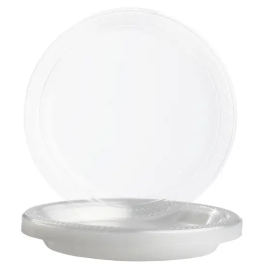 JAM Paper 7" Plastic Party Plates, 20ct. Clear {1}