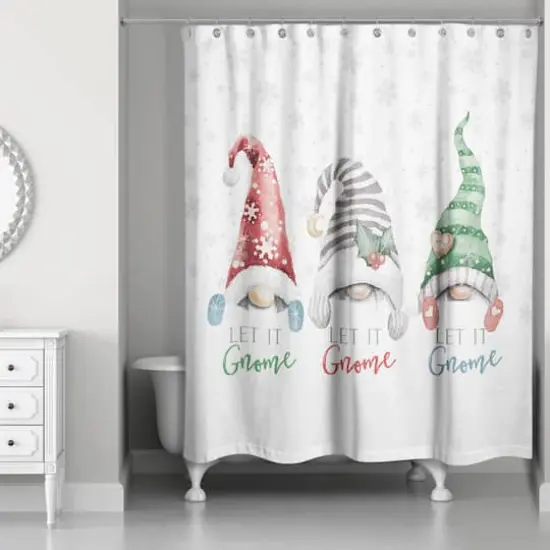 Let It Gnome Shower Curtain {1}