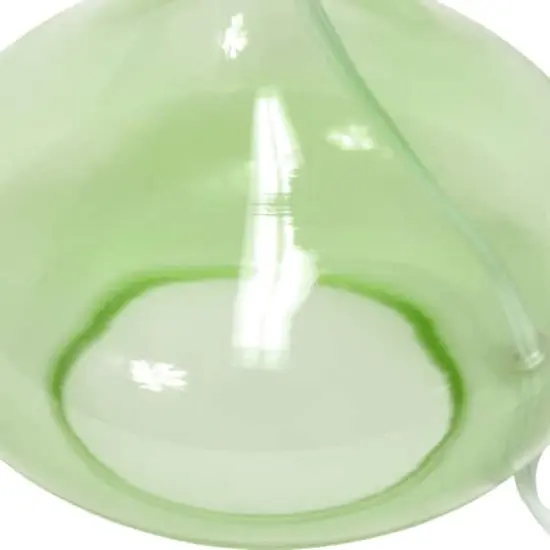 Simple Designs Green & White Glass Raindrop Table Lamp {8}