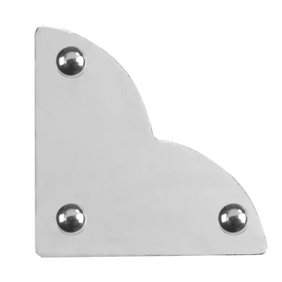 Dritz&reg; Home Small Nickel Smooth Quatrefoil Corners, 3 Pack {6}