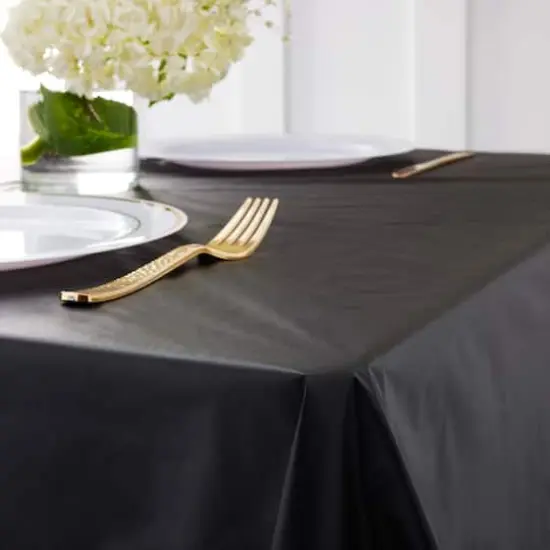 100ft. Plastic Table Cover Roll by Celebrate It&trade; Black {3}