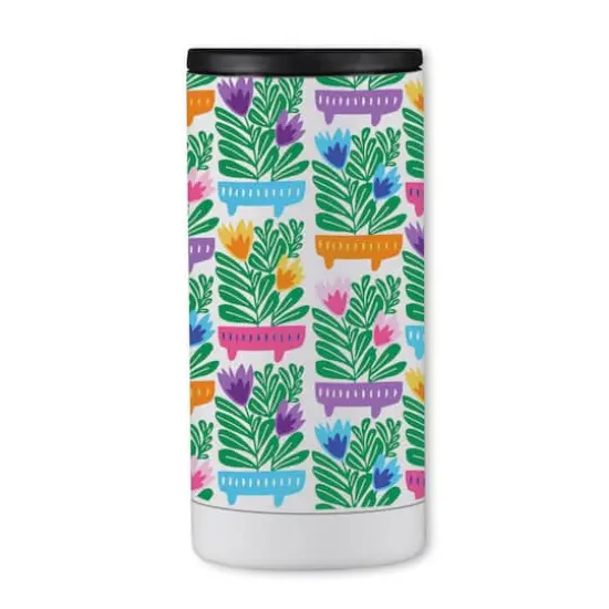 12oz. Mod Flower Pot Pattern Koozie {1}