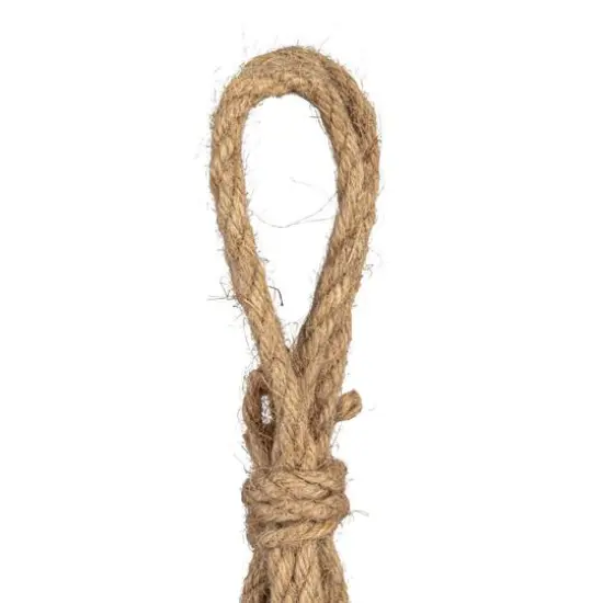 Hello Honey&reg; 9.5" Terra Cotta Hanging Stoneware Planter with Cotton Hanger {7}