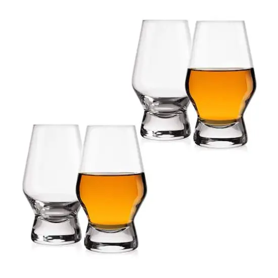 JoyJolt&reg; 8oz. Halo Crystal Whiskey Glasses, 4ct. {1}