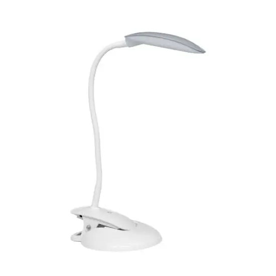 Simple Designs Flexi LED Rounded Clip Light White/Gray {10}