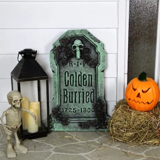 28.5" Colden Burried Halloween Tombstone Yard D&eacute;cor {6}