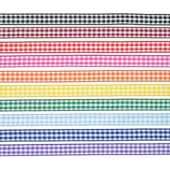3/8" x 2yd. Gingham Value Pack Ribbon by Celebrate It&reg; {4}