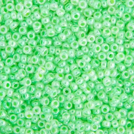 Miyuki&reg; 11/0 Glass Seed Beads, 22g Light Crystal Green {1}