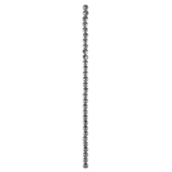 Faceted Hematite Coin Beads, 6mm by Bead Landing&trade; Black {4}