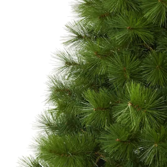 6ft. Pre-Lit Green Scotch Pine Artificial Christmas Tree with Clear LED Lights {6}