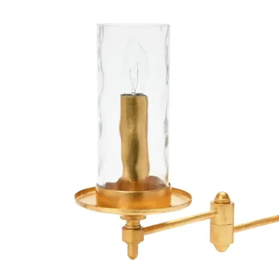 Hello Honey&reg; 18" Gold Metal & Glass Wall Sconce {8}