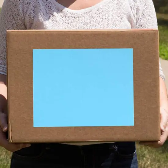 JAM Paper Shipping Labels, 8.5" x 11" Blue {7}