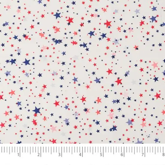 SINGER Stacked Stars Americana Cotton Fabric {4}