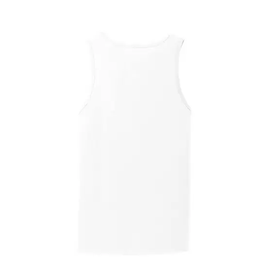Port & Company&reg; Men's Core Cotton Tank White {5}