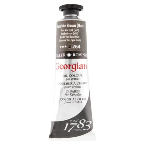 Daler-Rowney&reg; Georgian Oil Colour, 38mL 264 Vandyke Brown Hue {1}