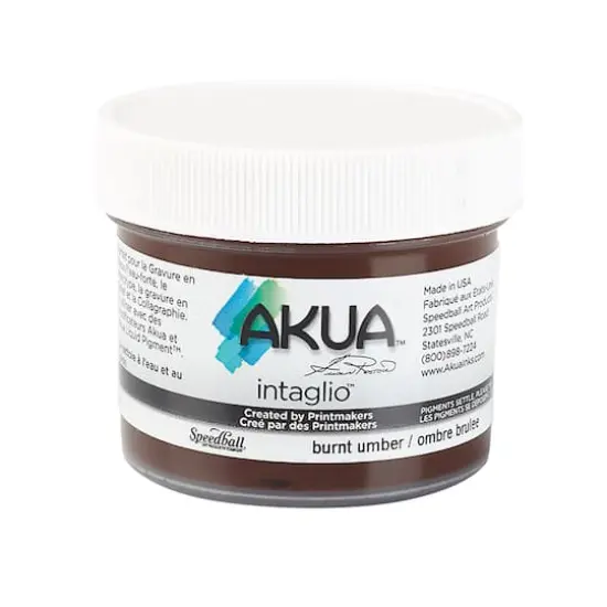 Speedball&reg; Akua&trade; Intaglio&trade; Ink, 2oz. Burnt Umber {1}