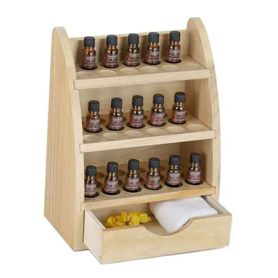 NEX&trade; 15" Essential Oils 45-Slot Storage Rack Medium Gray {2}