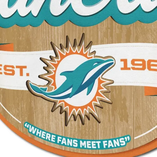 NFL Fan Cave Sign Miami Dolphins {5}