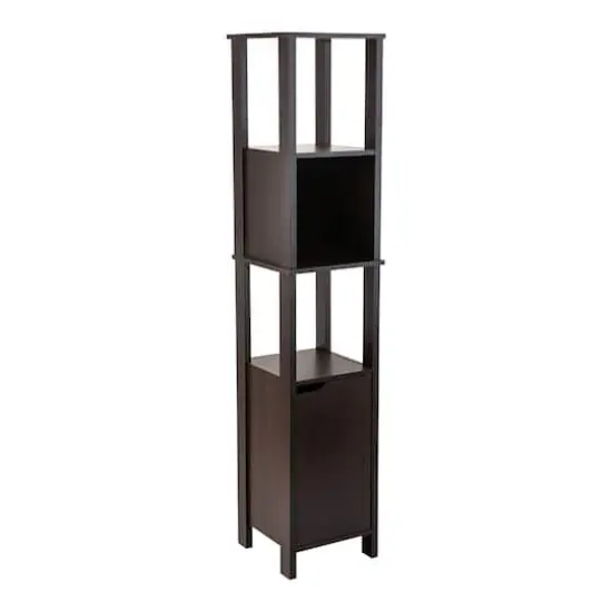 Organize It All 67" Espresso 5-Shelf Ambassador High Cabinet {3}