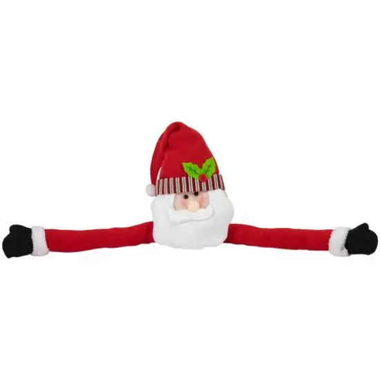 27" Unlit Plush Santa Claus Christmas Tree Topper {6}