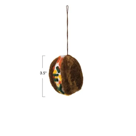 Hello Honey&reg; 3.5" Baked Potato Wool Felt Ornament {4}