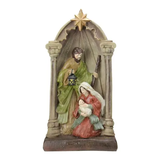 14.5" Holy Family And Star Nativity Statue D&eacute;cor {1}