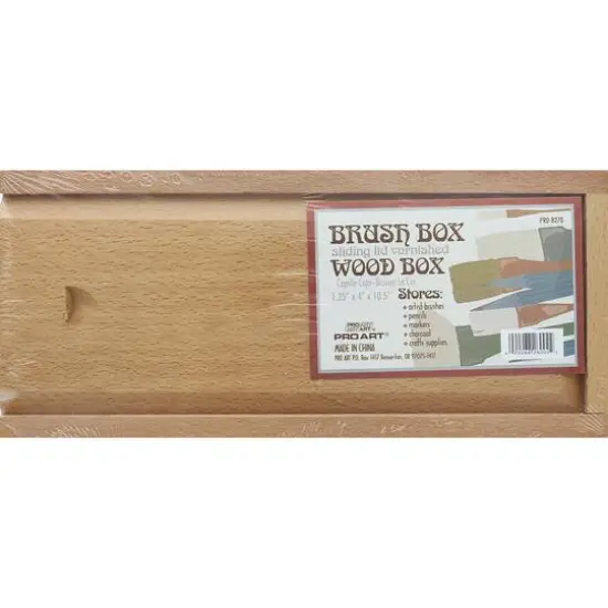 Pro Art&reg; 10.5" Wood Brush Box {1}