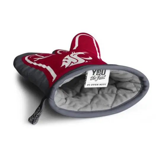 Quilted No.1 Oven Mitt Washington State Cougars {5}