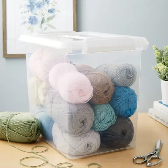 26qt. Storage Bin with Lid by Simply Tidy&trade; {3}