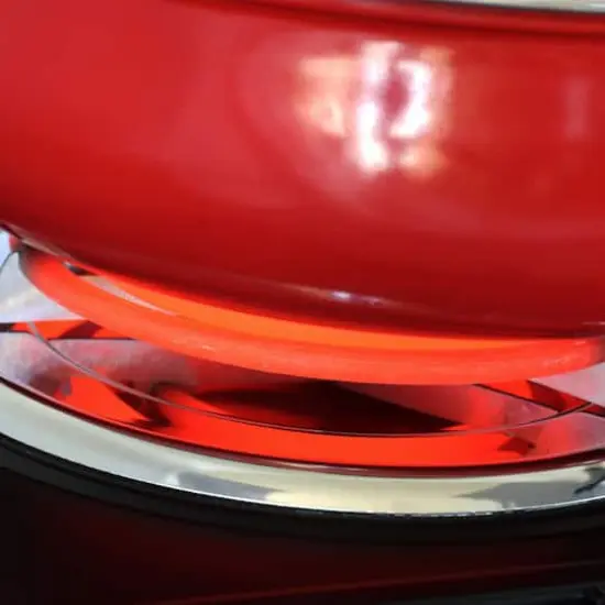 MegaChef Matte Black Electric Portable Lightweight Dual Coil Burner Cooktop Buffet Range {5}