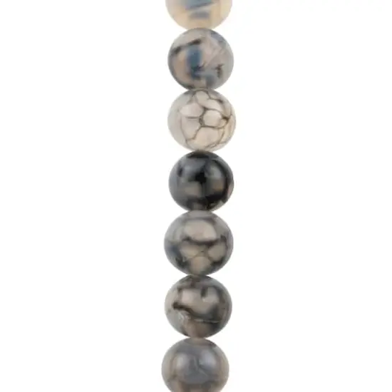 Black Rutilated Agate Round Beads, 10mm by Bead Landing&trade; {1}