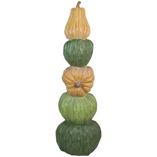 42.5" Five Tiered Stacked Pumpkins Thanksgiving D&eacute;cor {1}