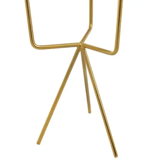 Gold Contemporary Planter, Set of 2" 12", 9" {5}