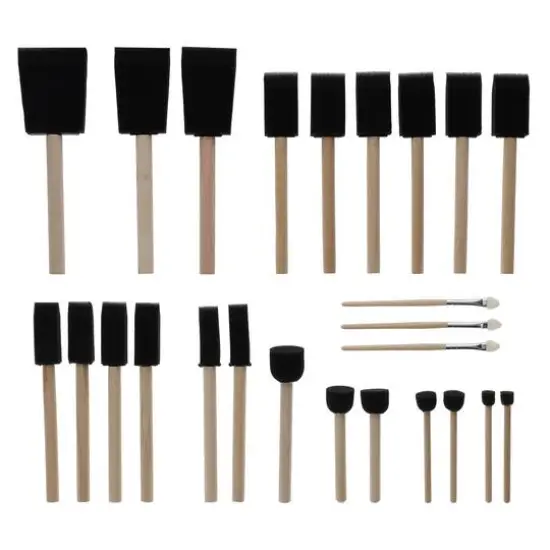 Art Advantage&reg; Assorted Foam Brushes, 25ct. {4}