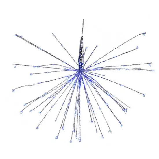 20" Blue LED Lighted Firework Branch Hanging D&eacute;cor {1}