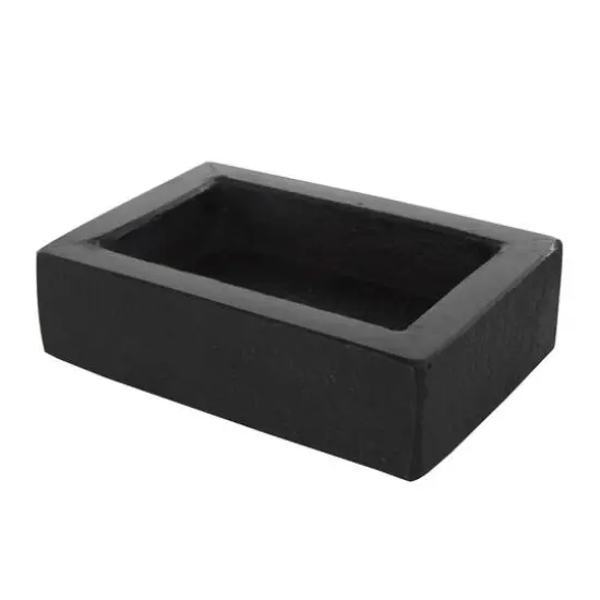 Black Marble Decorative Box with Textured Silver Aluminum Knobs, 3ct. {7}