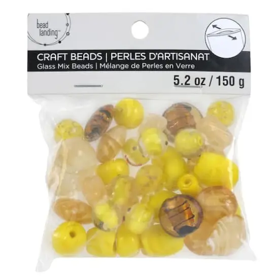 Mixed Lampwork Glass Craft Beads by Bead Landing&trade; Yellow {4}