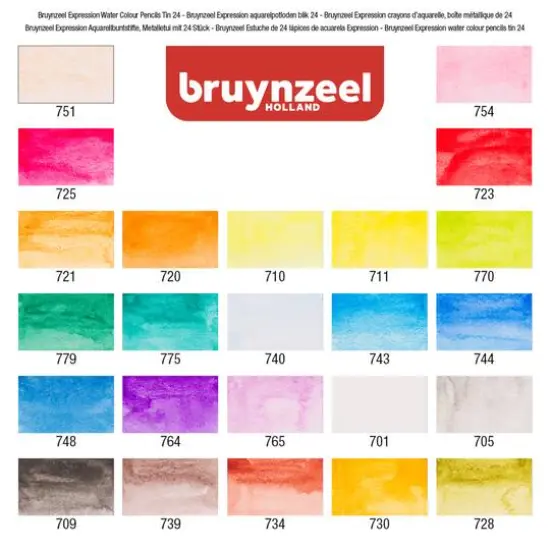 Bruynzeel Expression 24 Water Colour Pencil Set {5}