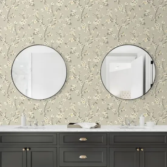 Surface Style Sakura Peel & Stick Wallpaper Sterling {4}