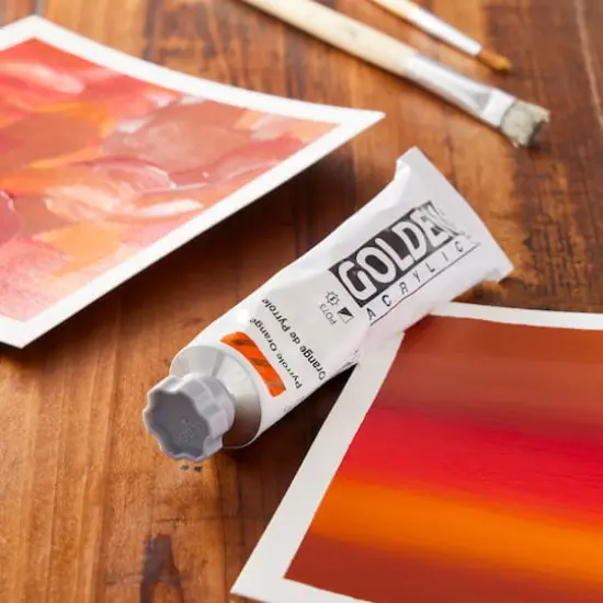 Golden&reg; 2oz. Heavy Body Acrylic Paint Pyrrole Orange {3}