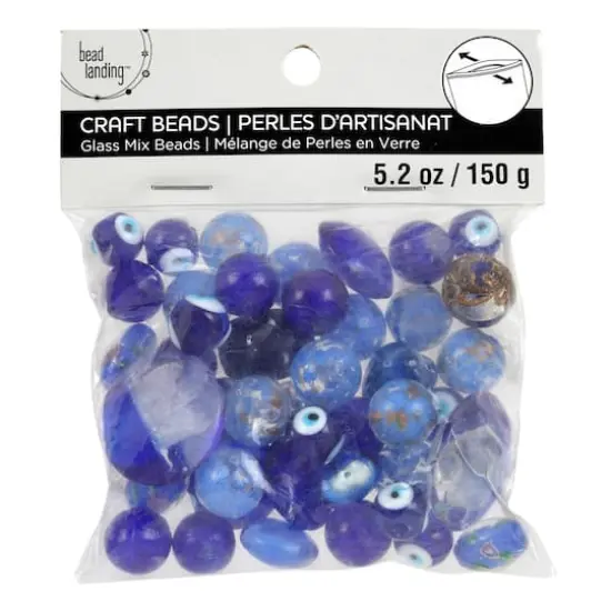 Mixed Lampwork Glass Craft Beads by Bead Landing&trade; Blue {4}