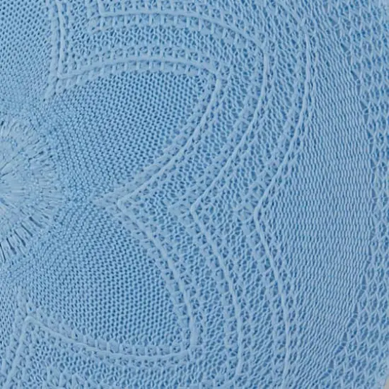DII&reg; Woven Round Placemats, 6ct. Light Blue {4}