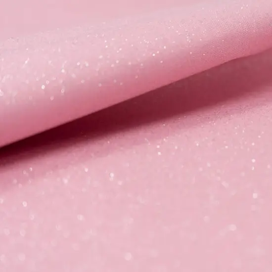 SINGER Glitter Pink Cotton Fabric {3}